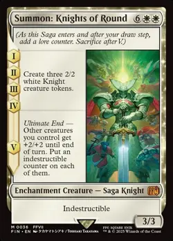 MTG Summon: Knights of Round Final Fantasy Regular Rare - Image 1