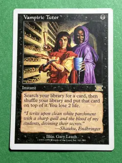 **Vampiric Tutor** ~6th Edition~ MTG: Magic The Gathering Moderate Play (MP) - Image 1