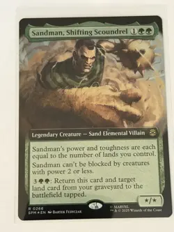 Sandman, Shifting Scoundrel Extended Art Marvel's Spider-Man Foil 266 - Image 1