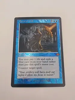 MTG - Force of Will - Dominaria Remastered #284 - Retro Foil Mythic N/M - Image 1