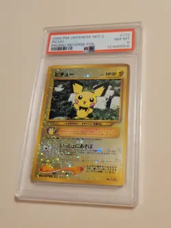 Pichu - Pokemon Japanese WOTC Neo 2 Promo #172 - Near Mint to Mint PSA 8 - Image 1