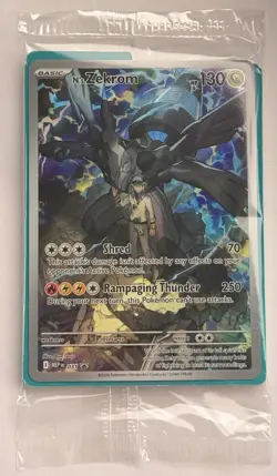 SEALED Pokemon TCG Ascended Heroes N's Zekrom 031 ETB Black Star Promo NM - Image 1