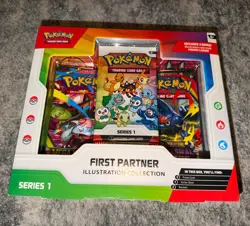 Pokemon TCG First Partner Illustration Collection Series 1 New Sealed - Image 1