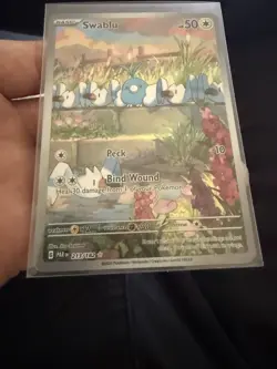 Pokemon TCG Swablu Paradox Rift 213/182 Holo Illustration Rare - Image 1