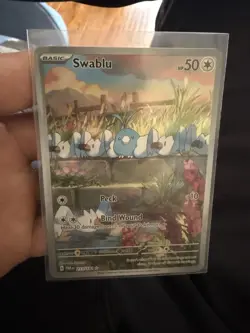 Pokemon TCG Swablu Paradox Rift 213/182 Holo Illustration Rare - Image 2