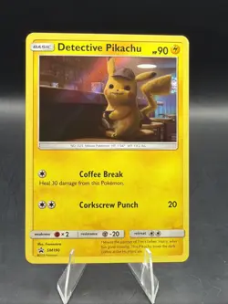 Detective Pikachu SM190 Sm Holo TCG Pokemon Promo - Image 1