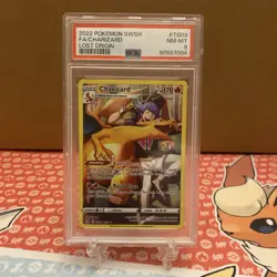 2022 POKEMON SWORD & SHIELD LOST ORIGIN #TG03 FULL ART/CHARIZARD PSA 8 - Image 1