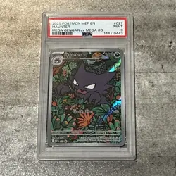 Pokemon TCG: Haunter 027 Me: Mega Evolution Promo Holo PSA 9 - Image 1