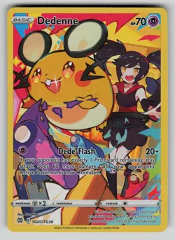 Dedenne TG07/TG30 Brilliant Stars Trainer Gallery Pokemon NM - Image 1