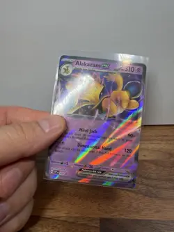 Alakazam ex (Error No Star Pattern) Pokemon BLACK STAR Promo #050 Holo - Image 2