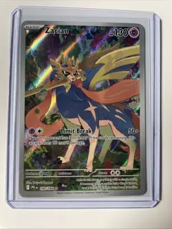 Zacian 100/094 Illustration Rare Pokemon Phantasmal Flames NM - Image 1