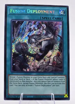 Fusion Deployment - CH01-EN029 (Secret Rare) 1st Ed - NM/M - Yu-Gi-Oh! - Image 1
