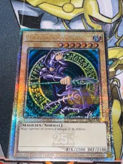 CARTE Yu Gi Oh MAGICIEN SOMBRE TN23-FR001 QUARTER CENTURY RARE - Image 1