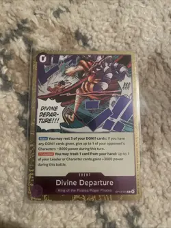 Divine Departure OP13-076 (R) Rare Carrying on His Will One Piece Card Game - Image 1