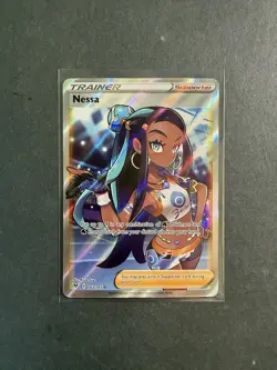 Nessa 183/185 Full Art Trainer Holo Ultra Rare Pokemon Card SWSH PTCG NM - Image 1
