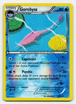 Gorebyss [51/160] XY: Primal Clash Reverse Holo [Pokemon Card English] - Image 1