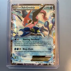 Pokemon Ash-Greninja EX Black Star Promo Holo Rare Card XY133 - Image 1