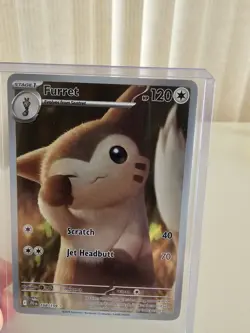 168/159 Furret : Illustration Rare Card : Journey Together : Pokemon TCG MINT - Image 2