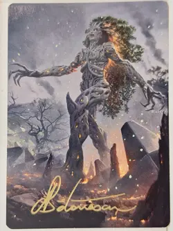 Titania, Gaea Incarnate - GOLD STAMPED ART CARD- Magic the Gathering MTG - Image 1