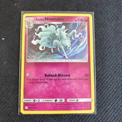 Alolan Ninetales 145/236 - Cosmic Eclipse Holo Rare Pokemon Card - NM/M - Image 1