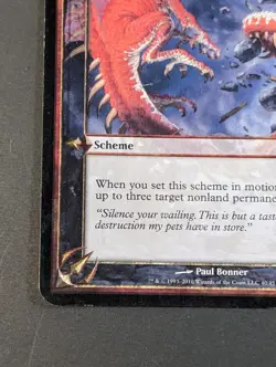 MTG - 1x Tooth Claw and Tail - Archenemy, Oversize Card LP - Magic the Gathering - Image 3