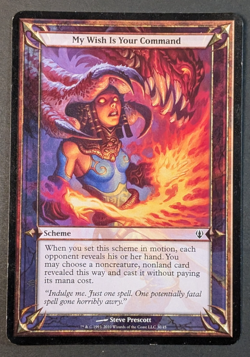 MTG - 1x My Wish is Your Command Archenemy Oversize Card LP Magic the Gathering - Image 1