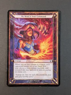 MTG - 1x My Wish is Your Command Archenemy Oversize Card LP Magic the Gathering - Image 5