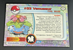 #3 Venusaur 1999 Topps Chrome Pokemon Card Series 1 Blue Logo - Image 5