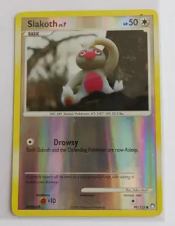 Pokemon Card Mysterious Treasures Slakoth Reverse Holo 99/123 - - Image 1