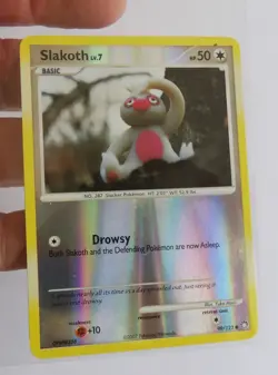 Pokemon Card Mysterious Treasures Slakoth Reverse Holo 99/123 - - Image 3