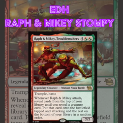 EDH - Raph & Mikey Stompy, MTG Commander Deck, Bracket 2, TMNT - Image 1
