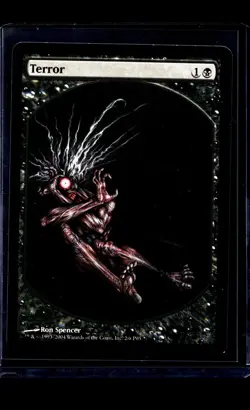 2004 MTG Magic The Gathering MPRP Magic Player Rewards Full Art Promo Terror LP - Image 1