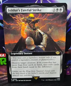 magic the gathering - Isildur's Fateful Strike - Legendary Instant - Rare -Black - Image 1