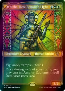 Danitha, New Benalia's Light SHOWCASE FOIL, March of the Machine Aftermath NM/M - Image 1