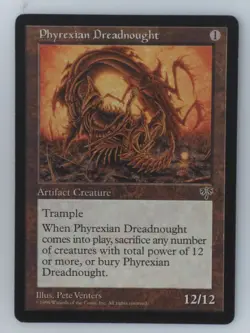 4x Phrexian Dreadnought MTG Mirage Nm Played Reserve List. Free Shipping - Image 4
