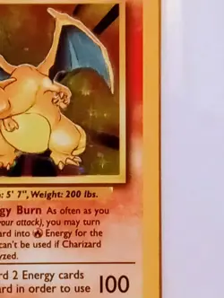 1999 Pokemon Game Base Set Charizard 4/102 Holo Foil Unlimited WOTC Original - Image 5