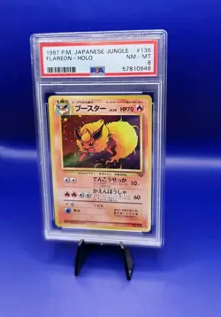 Flareon #136 Japanese Holo Rare Japanese Pokemon Card TCG Pocket Monster PSA 8 - Image 3