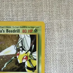 Pokemon TCG Gym Challenge 1st Edition Koga’s Beedrill 9/132 HOLO SWIRL Rare - Image 4