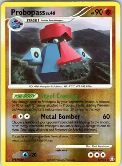 PROBOPASS 13/146 HOLO LEGENDS AWAKENED POKEMON REVERSE HOLO DMG - Image 1
