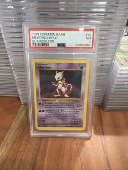 Pokemon PSA 7 NM 1999 Mewtwo Shadowless Base Set Holo Card - Image 1