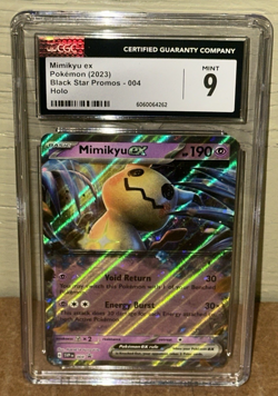 Mimikyu ex Black Star Promo Rare Holo Pokemon 2023 TCG Crown Zenith Set PSA 9 - Image 3