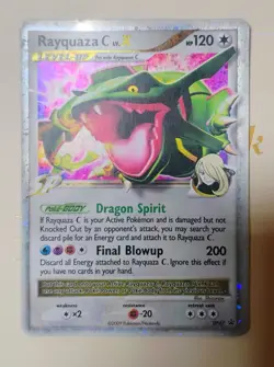 Pokemon Rayquaza C LV. X DP47 Holo Black Star Promo - Image 1