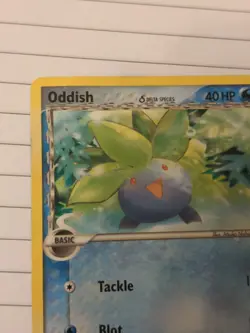 Oddish 73/110 EX Holon Phantoms Pokemon Card MP - Image 2