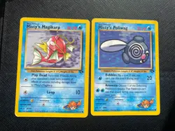 Pokemon TCG - Misty's Poliwag 87/Magikarp 88 - Gym Challenge - MP - Image 1