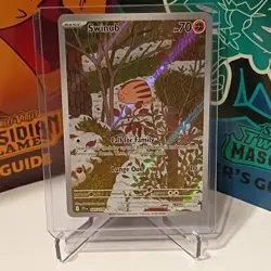 Pokemon Swinub 165/159 Sv09: Journey Together Illustration Rare Holo Basic 70 HP - Image 1