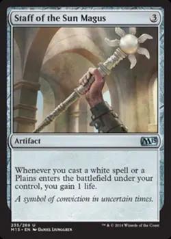 MTG - Staff of the Sun Magus - Magic 2015 - NM, English Magic FLAT RATE SHIP - Image 1