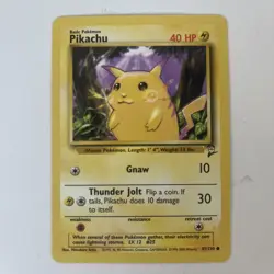 Pokemon TCG Pikachu Base Set 87/130 Regular Unlimited Common Vintage - Image 1