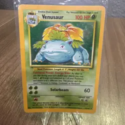 VENUSAUR HOLO 15/102 Holo Rare Base Set Venusaur Pokemon 1999 WOTC great shape - Image 1
