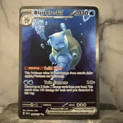Pokemon TCG: Blastoise ex 200/165 Scarlet & Violet 151 EX 330 HP Double Rare - Image 1