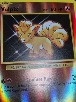 HP Pokemon Vulpix Reverse Holo XY Evolutions 14/108 - Image 5